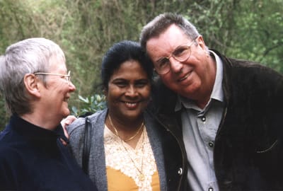 Irmgard und Dieter Castelhun mit Hemalata